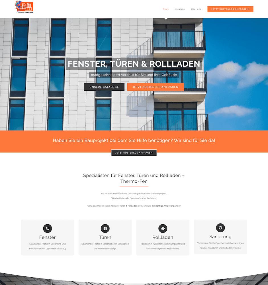 Thermo-Fen GmbH Webseite